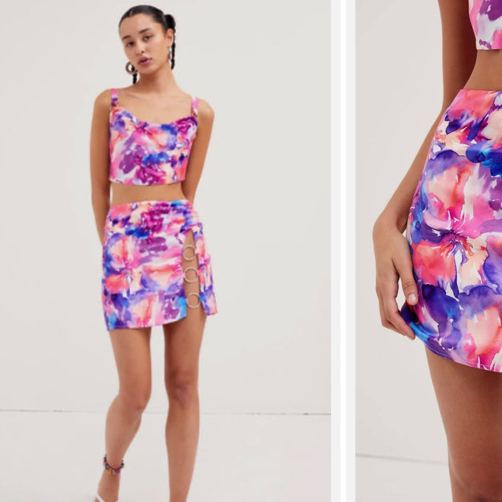 FOR LOVE & LEMONS Natasha Crop Top & Natasha Mini Skirt